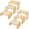 Generic Rialzi da tavolo per esposizione - Rialzi in acrilico | Rialzo da tavolo dorato | Espositore in acrilico di tre dimensioni organizer per vetrina ripiano portaoggetti per cupcake, dessert, profumi