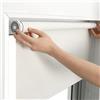 tow000ack Tenda a Rullo Oscurante Termica Senza Forare,Tende Finestre per Interni,Tessuto Poliestere Bianco Privacy Avvolgibile,per Casa,Ufficio,Personalizza,Larghezza x Altezza (60cm x 110cm)