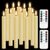 Hengrongshen 12 Pezzo Candele Led, 25 CM Candele Finte Led con Funzione Timer, Candele Led Fiamma Oscillante per Decorazioni Interne, Decorazione Helloween (Batterie Non Incluse)
