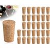 AOYEGIC 32 Pezzi Tappi di Sughero,Tappi per Artigianato,Tappi di Sughero per Bottiglie,Tappi per Vino,Realizzati in Sughero Naturale Tappi per Bottiglie,Tappo di Tenuta Legno tenero(a Forma di Cono)