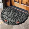 Mibao Zerbino semicircolare esterno - resistente - zerbino ingresso esterno | Erba sintetica resistente - zerbino semicircolare 60x90cm - 100% resistente alle intemperie per ingresso e terrazzo