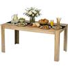 Songvas Tavolo da Pranzo per 4-6 Persone, Rettangolare 160 cm, Tavolo Cucina In Legno, adatto per Sala da Pranzo, Cucina e Soggiorno, Colore Rovere, Dimensioni: 160 x 80 x 75 cm