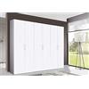 My Brand Armadio Camera da Letto 6 Ante Bianco Frassino 270x58x247 cm