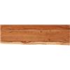 Keeushr Scaffale da parete 110 x 30 x 3,8 cm, in legno massiccio di acacia, con bordo ad albero, mensola sospesa in legno per soggiorno, libri, piante, decorazione, bordo naturale, facile da pulire