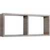MODULARREDO | MORGANA Mensola da Muro, Libreria Sospesa, Libreria da Parete, Scaffale da Parete, Rovere Moka, 70x30 p15.5 cm, Kit Tasselli Inclusi - Made in Italy
