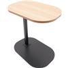 DeeDuud Tavolino da salotto regolabile in altezza, forma a C per divano, letto e ufficio (legno)
