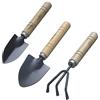 Lahviuu Attrezzi Giardinaggio,3 pezzi Utensili da Giardino Rastrello Giardino Paletta Giardinaggio Vanga Mini Set di Attrezzi da Giardinaggio per Piante in Vaso di Fiori piantine di Piante Bonsai