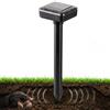 BAKAJI Dissuasore Solare a Ultrasuoni da Esterno, Repellenti da Giardino e Orto Ideale per Talpe, Parassiti, Serpenti, Scarafaggi, Insetti e Animali, Copertura 700 m², Resistente alle Intemperie