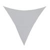 Bizzotto Vela Parasole Ombreggiante, Tenda Triangolare per Ombra da Esterno, Telo Copri Sole da Giardino (3,6x3,6, Grigio)