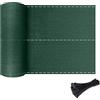 Froadp - Frangivista per balcone, con occhielli e cordoncino, verde/antracite