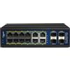 ALLNET ALL-SGI8016PM switch di rete Gestito L2+/L3 Gigabit Ethernet (10/100/1000) Supporto Power over (PoE) Nero [ALL-SGI8016PM]