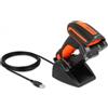 DeLOCK Lettore di codice a barre DeLOCK 90556 lettore codici portatile 1D/2D CMOS Nero, Arancione [90556]