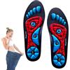 Kayuneed Solette magnetiche originali, 2025, inserti per digitopressione riflessologica, solette per dimagrire, solette magnetiche per scarpe agopuntura, solette ortopediche per uomo e donna (rosso, M, 41~43)