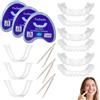 LQIOACU 3 paia Dentiera Provvisoria, Per Uomini E Donne Di Denti Cattivi Denti Imperfetti | Denti Finti Professionali | Faccette Dentali Universali Superiore E Inferiore