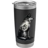 Wolf Wildlife Forest Mountains Outdoor G Lupo Wilderness Foresta Alberi Montagne Fauna Selvatica N Bicchiere termico in acciaio inox doppia parete
