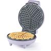 Giles & Posner Cuoci Waffle a Forma di Cuore - Piastre Antiaderenti in Alluminio da 18 cm, Senza PFAS, Regolatore di Temperatura, Spie Luminose Accensione/Pronto, 750 W, Viola, Sorbet Collection