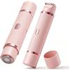 VEGOATY Rasoio elettrico intimo da donna, 2 in 1, bagnato/asciutto, impermeabile, per donna, rimozione dei peli del viso, per il viso e le ascelle