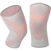 AOOWU 2 Pezzi Ginocchiera Ortopedica, Ginocchiera Comfort con Compressione, Antiscivolo Tutore Sportiva Supporto per Artrite, Corsa, Dolore alle Articolazioni, Lesioni dei Legamenti (M)