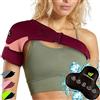 Feel Recovery Tutore Spalla Uomo e Donna con Borsa Ghiaccio Gel Caldo/Freddo - Supporto Cuffia dei Rotatori per Dolore, Lussazione, Tendinite - Fascia Compressione Neoprene Spalla per Braccio Destro e Sinistro