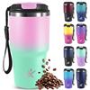 Mujigaga Tazza da Viaggio- 600ml- Bicchiere Termico, Tazze da Caffè Riutilizzabili per Viaggi, Termos Caffè, a Prova di Perdite, Tazza Viaggio per Caffè e Tè, Caffè Caldo e Freddo