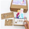 WONDEE Disney Lampada Frozen Bambina Personalizzata Con Nome e Disegni - Luce Notturna delle Principesse Elsa e Anna, Regalo Neonato Femmina, Regalo Battesimo Bimba, Disney Regali Personalizzati