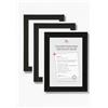walther design Home HO130B3 - Cornice portafoto in legno, 21 x 29,7 cm, confezione da 3, nero