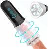 Wuhuarou Massaggiatore elettrico con asta per uomo, con 4 modalità di rotazione e 3 velocità regolabili, utilizza la tecnologia di rotazione bidirezionale a 360 ° per stimolare il corpo cavernoso del pene.