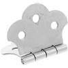 Abaodam Cigar Box Guitar Tailpiece 3 String Metal Hinge Gk201 | Viti, Colore Argento, Accessorio Chitarra Elettrica, Cerniera per Montaggio