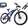 HX Q5 Shark Bici Elettrica Uomo da Montagna,27.5" E-Bike per Città, 85 Nm, Batteria 13Ah (Autonomia 40-60 km), Ammortizzatore Anteriore Regolabile, Freno a Disco Idraulico