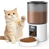 PETVION Distributore Automatico Cibo Gatti 4L Dispenser Crocchette Gatto con Timer Programmabile e Schermo LCD Distributore Cibo Gatti con Registrazione Vocale 10s fino a 1-6 Pasti Giornalieri