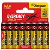Energizer Pila ministilo AAA - 1,5V - Eveready Gold - alcalina - Energizer - blister 8 pezzi (unità vendita 1 pz.)