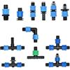 LWHRR 5 pz 16mm Irrigazione Gocciolante Nastro Connettori Tee Gomito Estremità Spina Connettore di Riparazione Agricola Risparmio Idrico Tubo di Irrigazione Comune