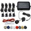 Risingon 12V 22mm Kit sensore di parcheggio per auto Universale 4 sensori Cicalino Radar di backup inverso Indicatore di allarme sonoro Sistema di sonde