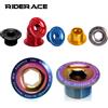 riderace Bicicletta Manovella Braccio di Fissaggio Bullone Guarnitura Dado In Lega di Alluminio MTB Bike Manovella Copertura Tappo A Vite M18 M20 Bullone Per Shimano Manovella Bullone tappo