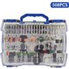 meterk Set di accessori per utensili rotanti abrasivi Kit mini punte da trapano elettriche Levigatura Lucidatura Taglio Teste per incisione per Dremel