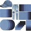 NONE Toppe per jeans in denim Toppe per abbigliamento Adesivi per cloring super colla Pantaloni da stiro Tessuto per cucire Forniture per abbigliamento fai-da-te