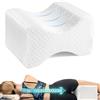 NONE Cuscino per le gambe, cuscino laterale, cuscino per ginocchia in memory foam con cintura laterale per dormire, cuscino per ginocchia per gambe con fodera sfoderabile e lavabile