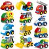 LMKJ Grandi blocchi di particelle di costruzione auto città creativa costruzione carrello elevatore gru escavatore veicolo mattoni fai da te giocattolo per bambini regalo di Natale