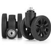GUGULUZA 1/2 pezzi STLN-2 trolley rotelle sostituzione valigia portabagagli ruote doppia fila 360 ° Kit di riparazione Spinner Ruote per carichi pesanti