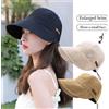 NONE Cappello da sole pieghevole a tesa larga con coulisse Cappellini regolabili per uomo Donna Cappelli da spiaggia Visiere estive ad asciugatura rapida Berretto da pescatore