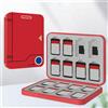LOKPAD Adatto per lettore di cassette ad assorbimento magnetico per carte da gioco Switch 16 in 1 rosso