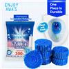 ENJOY DOWA'S Confezione da 3/6/12 compresse detergenti per WC, detergenti automatici per serbatoi WC, per deodorare e decalcificare, blu a lunga durata