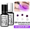 NONE Colla per ciglia UV Colla per ciglia viola da 6 ml Colla per innesto ciglia da salone