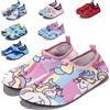pscownlg Bambini Sport acquatici Spiaggia Calzini da nuoto Ragazza Sottile Multi Stampe Antiscivolo Fitness Yoga Danza Nuoto Surf Immersioni Scarpe subacquee