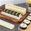 NONE 3 pz/set Torta Rotolo Stampo Sushi Maker Attrezzature Kit di Plastica Kimbap Rotoli di Sushi Stampo Rotondo Quadrato a forma di Cuore sushi che fa Strumenti