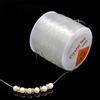 NONE 1 rotolo di filo di pesce trasparente rotondo filo elastico linea di cristallo accessori di gioielli in corda elastica con perline fai da te all'ingrosso