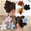 NONE Semplici Clip di artiglio per capelli geometrici in metallo accessori per capelli geometrici eleganti Clip da bagno con granchio incrociato per copricapo da ragazza di moda da donna