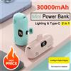NONE Mini Power Bank Caricatore portatile Capsula wireless Powerbank Ricarica rapida Batteria esterna di emergenza per IPhone Xiaomi Huawei