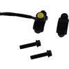 KDJ Interruttore universale per moto da 7/8" Supporto per manubrio Avvio elettrico Kill clacson Fendinebbia con pulsante cablaggio
