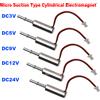 NONE DC 3 V/5 V 6 V/9 V/12 V/24 V Mini Piccolo 8 MILLIMETRI di Aspirazione Cilindrica Tipo di Inalazione Solenoide Elettromagnete Corsa 5 millimetri FAI DA TE blocco impronte digitali